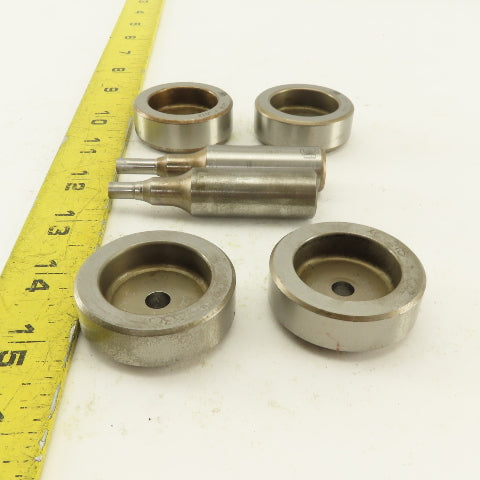 .094 + Tol Round Hole Die CNC Turret Punch Shank .625 Lot Of 6