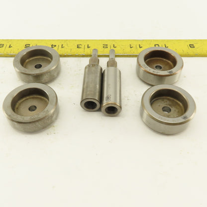 .094 + Tol Round Hole Die CNC Turret Punch Shank .625 Lot Of 6