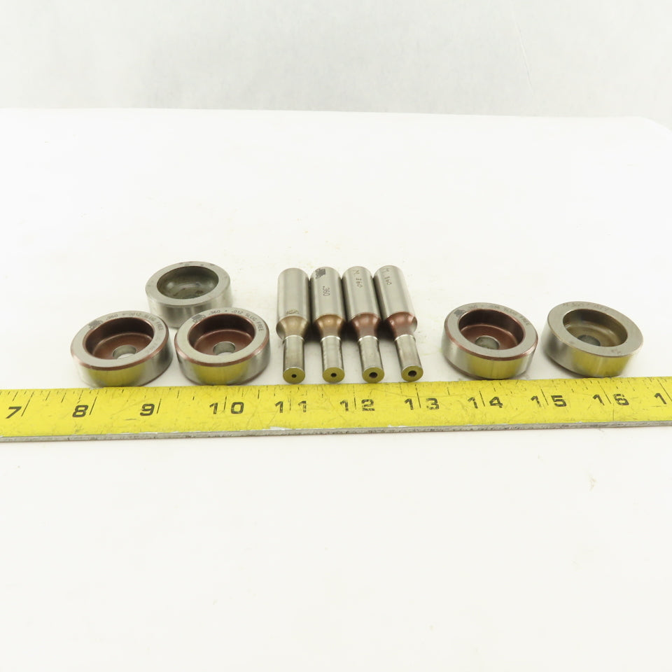 .360 + Tol Round Hole Die CNC Turret Punch For 1.532 Holder Lot Of 9