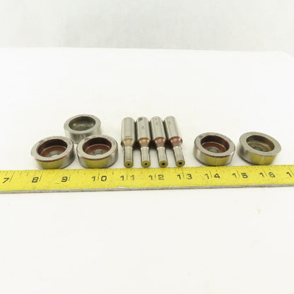 .360 + Tol Round Hole Die CNC Turret Punch For 1.532 Holder Lot Of 9