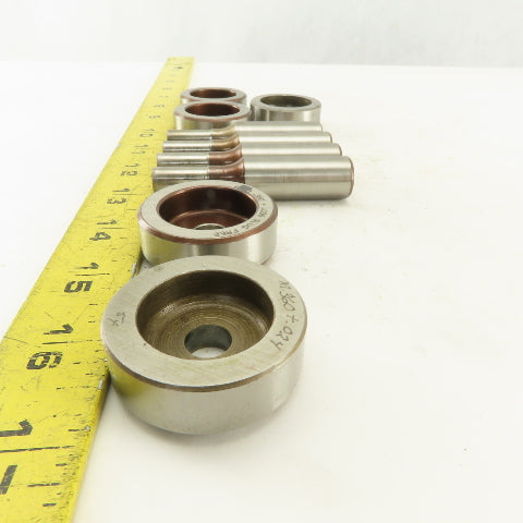 .360 + Tol Round Hole Die CNC Turret Punch For 1.532 Holder Lot Of 9