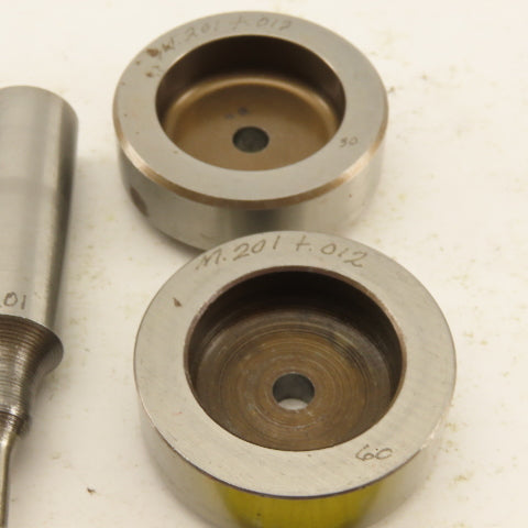 .201 + Tol Round Hole Die CNC Turret Punch Shank .625 Lot Of 3