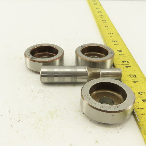 .412 + Tol Round Hole Die CNC Turret Punch Shank .625 Lot Of 4