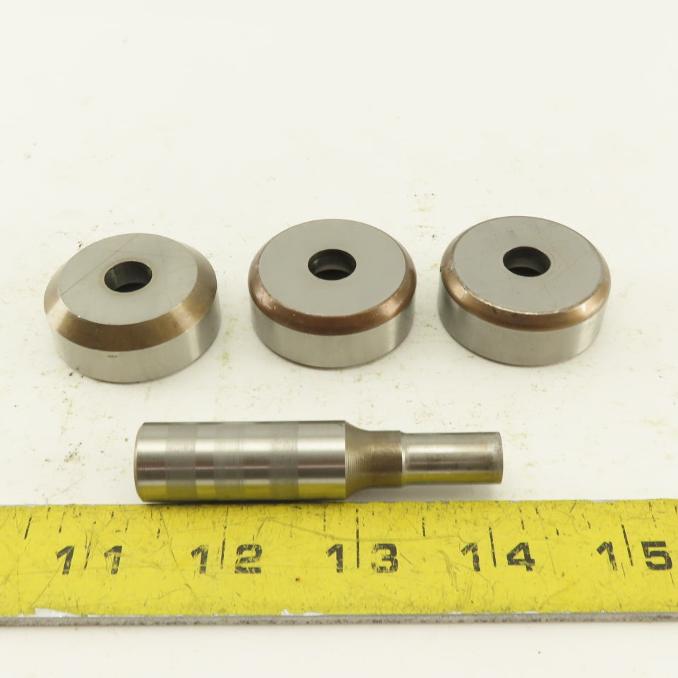 .412 + Tol Round Hole Die CNC Turret Punch Shank .625 Lot Of 4