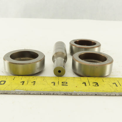 .412 + Tol Round Hole Die CNC Turret Punch Shank .625 Lot Of 4