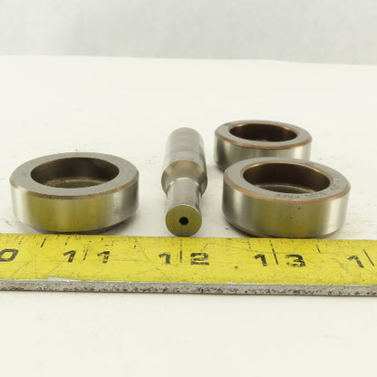 .412 + Tol Round Hole Die CNC Turret Punch Shank .625 Lot Of 4