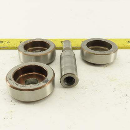 .412 + Tol Round Hole Die CNC Turret Punch Shank .625 Lot Of 4