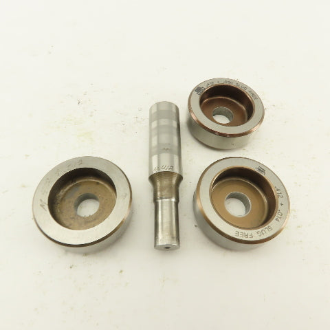 .412 + Tol Round Hole Die CNC Turret Punch Shank .625 Lot Of 4