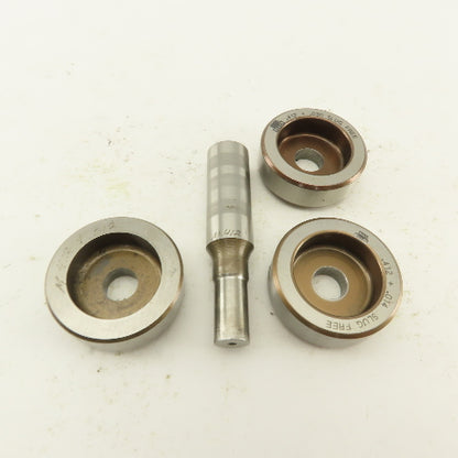 .412 + Tol Round Hole Die CNC Turret Punch Shank .625 Lot Of 4