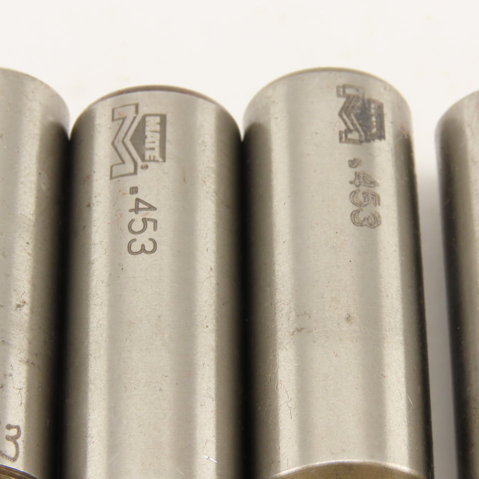.453 + Tol Round Hole Die CNC Turret Punch Shank .625 Lot Of 11