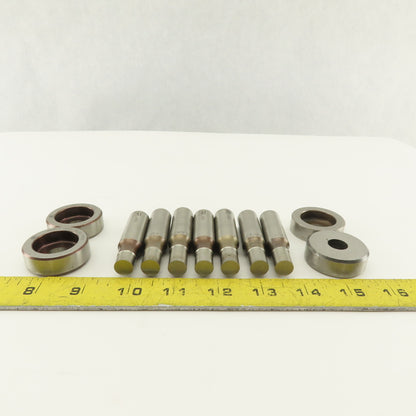 .453 + Tol Round Hole Die CNC Turret Punch Shank .625 Lot Of 11