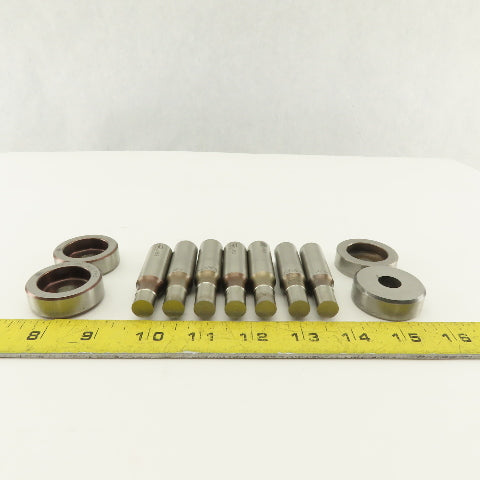 .453 + Tol Round Hole Die CNC Turret Punch Shank .625 Lot Of 11