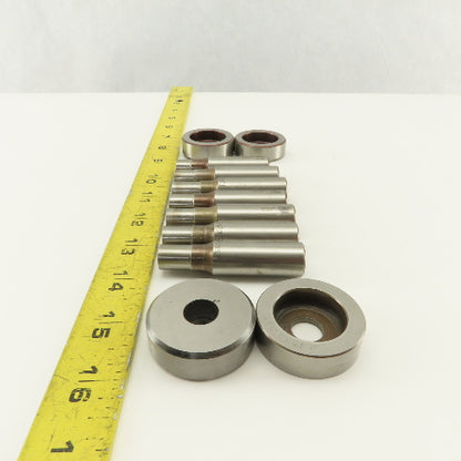 .453 + Tol Round Hole Die CNC Turret Punch Shank .625 Lot Of 11