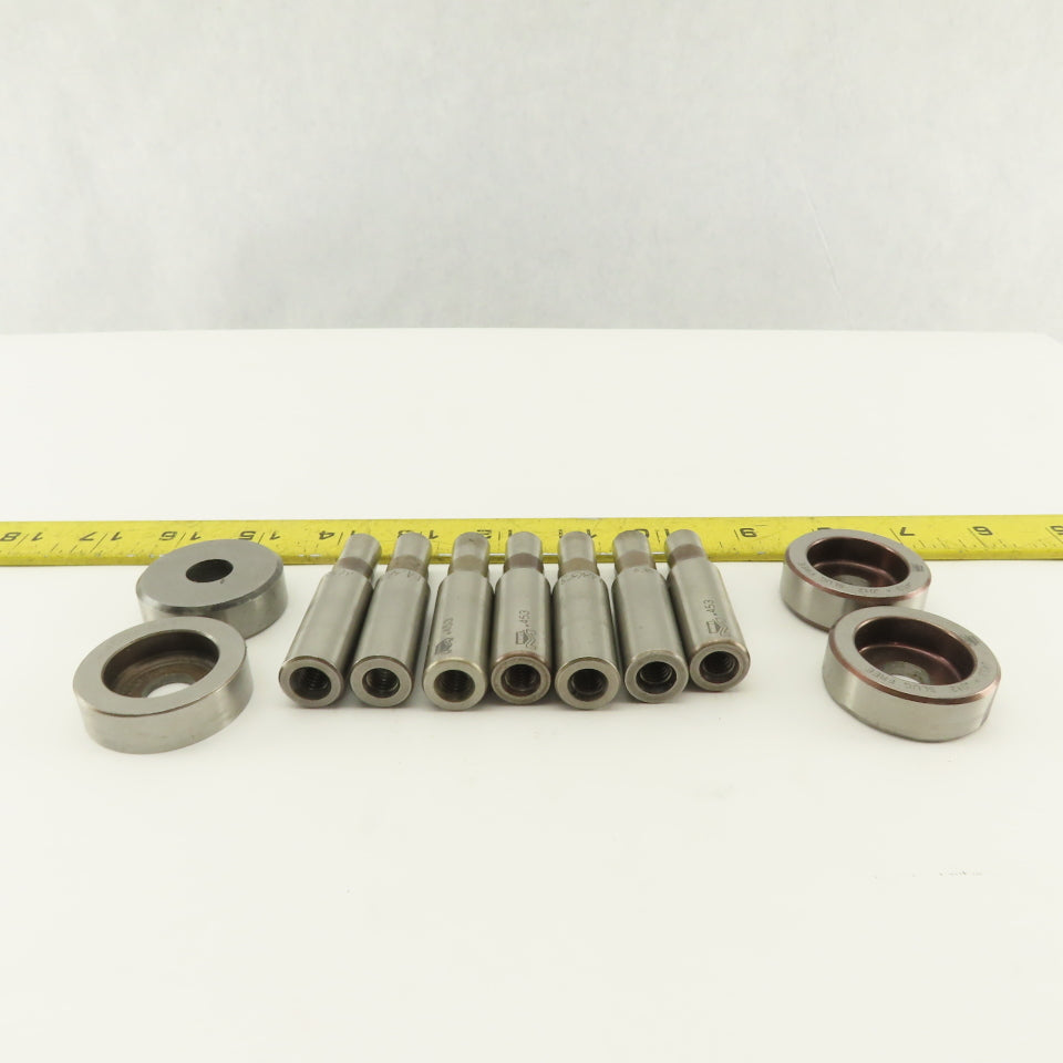 .453 + Tol Round Hole Die CNC Turret Punch Shank .625 Lot Of 11