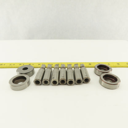 .453 + Tol Round Hole Die CNC Turret Punch Shank .625 Lot Of 11
