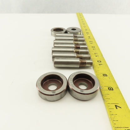 .453 + Tol Round Hole Die CNC Turret Punch Shank .625 Lot Of 11
