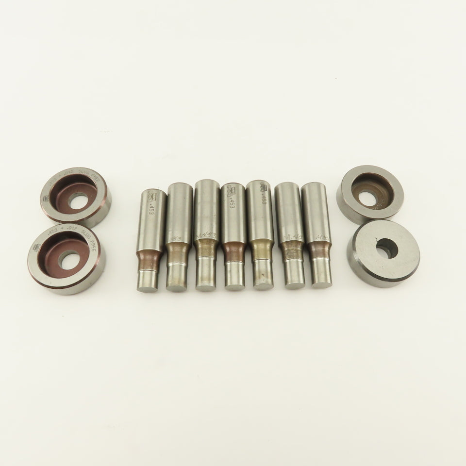 .453 + Tol Round Hole Die CNC Turret Punch Shank .625 Lot Of 11