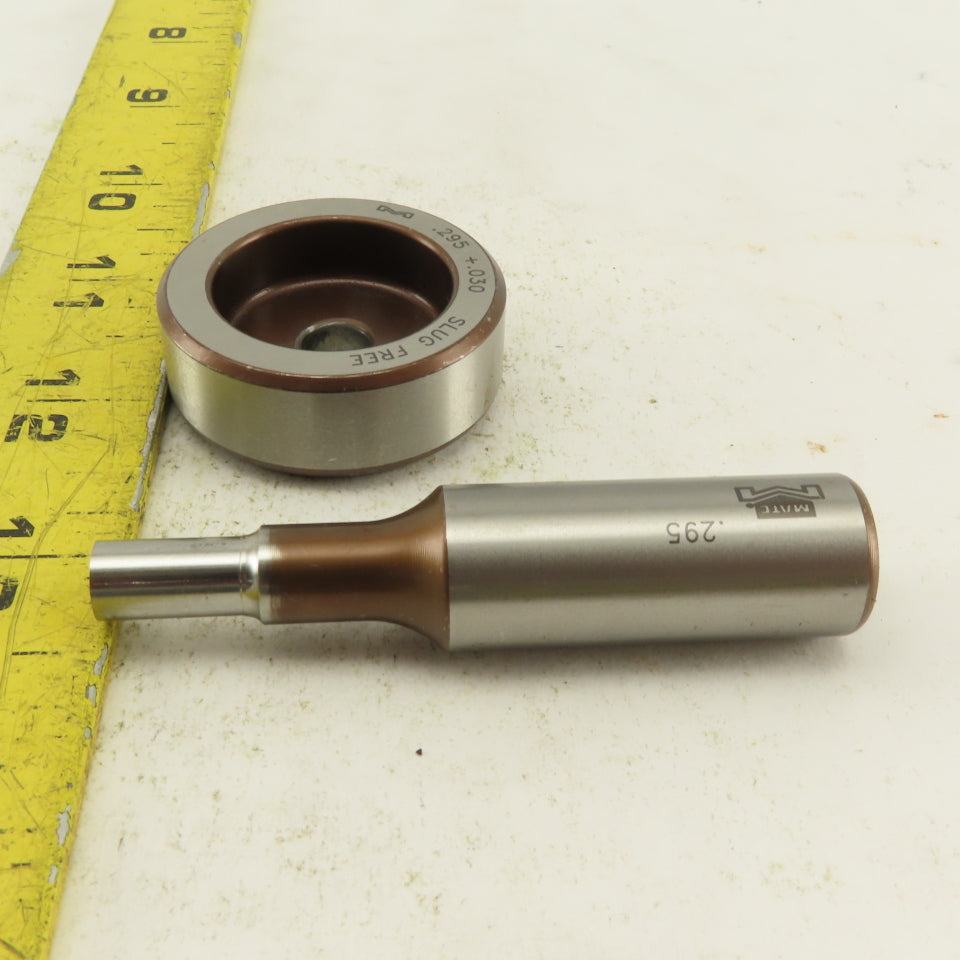 .295 + .030 Round Hole Die CNC Turret Punch Shank .625 Lot Of 2