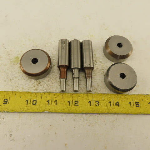 .287 + Tol Round Hole Die CNC Turret Punch Shank .625 Lot Of 6