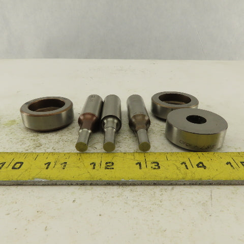 .287 + Tol Round Hole Die CNC Turret Punch Shank .625 Lot Of 6