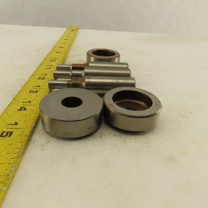 .287 + Tol Round Hole Die CNC Turret Punch Shank .625 Lot Of 6