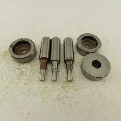 .287 + Tol Round Hole Die CNC Turret Punch Shank .625 Lot Of 6