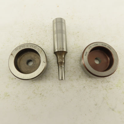 .270 + Tol Round Hole Die CNC Turret Punch Shank .625 Lot Of 4
