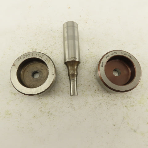 .270 + Tol Round Hole Die CNC Turret Punch Shank .625 Lot Of 4
