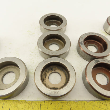 .500 + Tol Round Hole Die CNC Turret Mixed Tolerance Lot Of 11