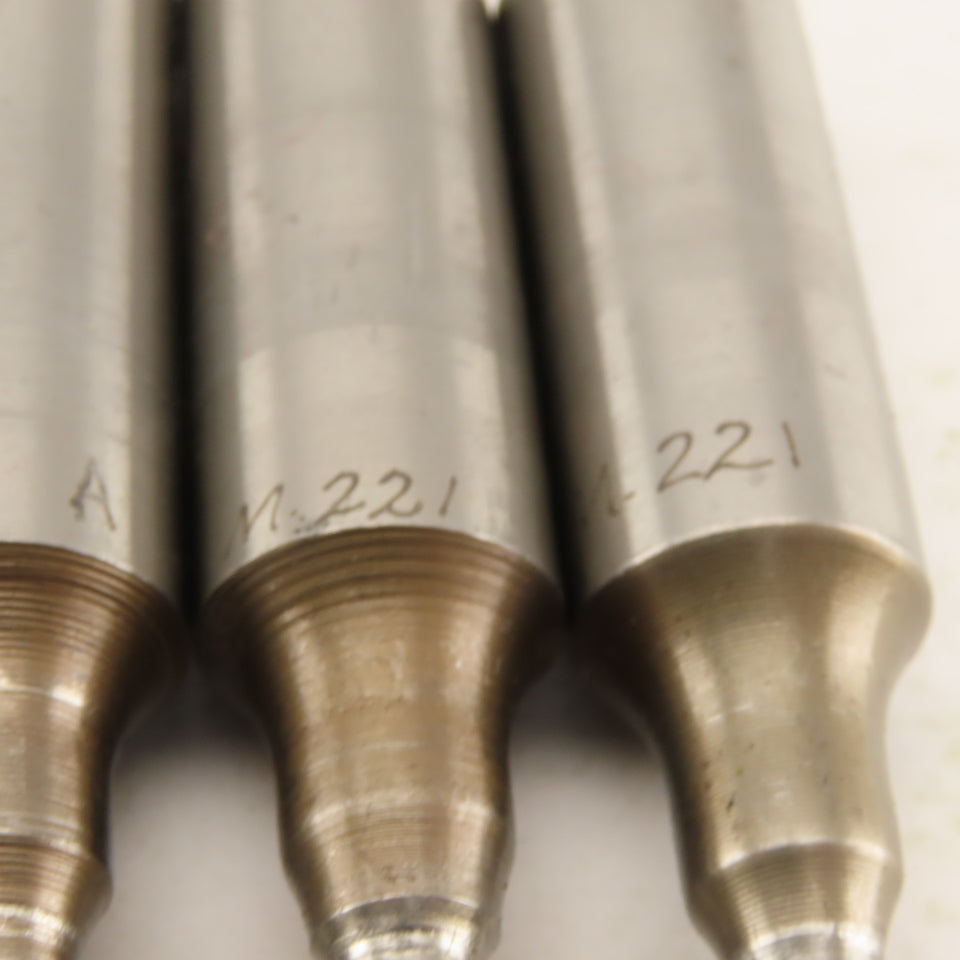 .221 + Tol Round Hole Die CNC Turret Punch Shank .625 Lot Of 15