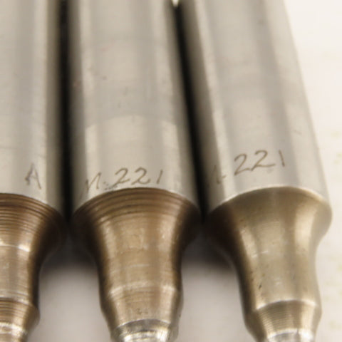 .221 + Tol Round Hole Die CNC Turret Punch Shank .625 Lot Of 15