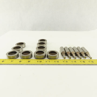 .221 + Tol Round Hole Die CNC Turret Punch Shank .625 Lot Of 15