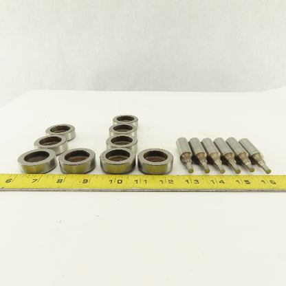 .221 + Tol Round Hole Die CNC Turret Punch Shank .625 Lot Of 15