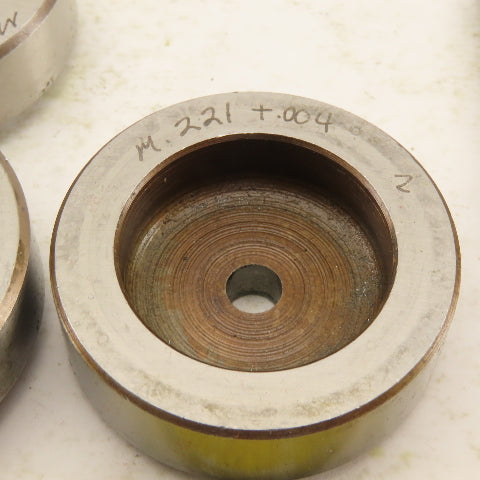 .221 + Tol Round Hole Die CNC Turret Punch Shank .625 Lot Of 15