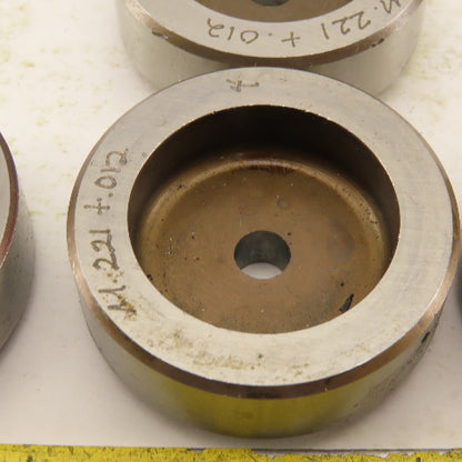 .221 + Tol Round Hole Die CNC Turret Punch Shank .625 Lot Of 15
