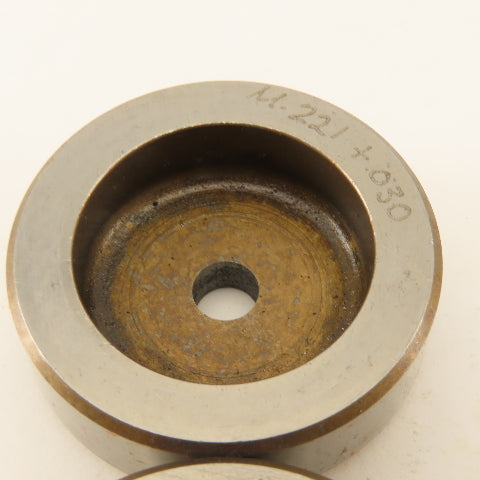 .221 + Tol Round Hole Die CNC Turret Punch Shank .625 Lot Of 15
