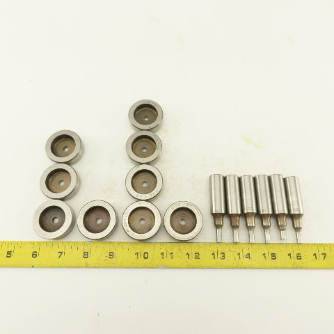 .221 + Tol Round Hole Die CNC Turret Punch Shank .625 Lot Of 15