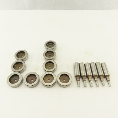 .221 + Tol Round Hole Die CNC Turret Punch Shank .625 Lot Of 15