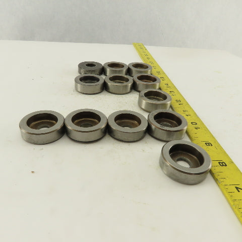 .437 + Tol Round Hole Die Mixed Tolerance For 1.562 Holder CNC Turret Lot Of 12