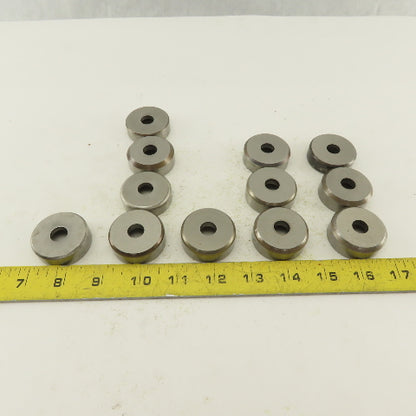 .437 + Tol Round Hole Die Mixed Tolerance For 1.562 Holder CNC Turret Lot Of 12