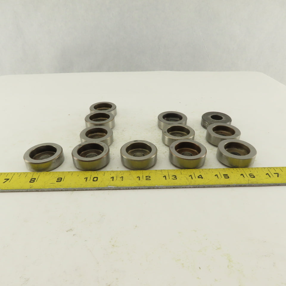 .437 + Tol Round Hole Die Mixed Tolerance For 1.562 Holder CNC Turret Lot Of 12