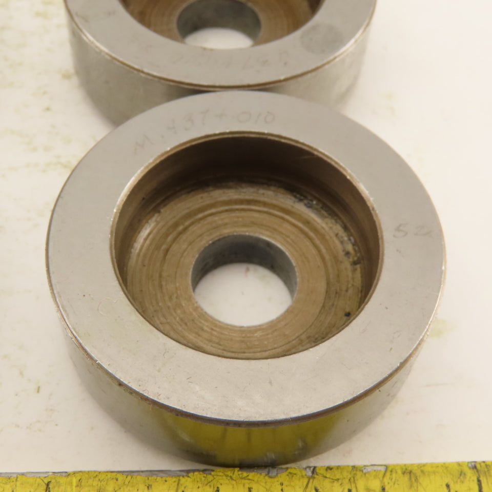 .437 + Tol Round Hole Die Mixed Tolerance For 1.562 Holder CNC Turret Lot Of 12