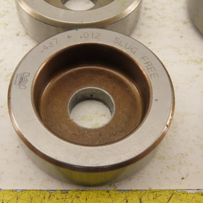 .437 + Tol Round Hole Die Mixed Tolerance For 1.562 Holder CNC Turret Lot Of 12