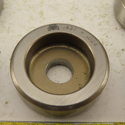 .437 + Tol Round Hole Die Mixed Tolerance For 1.562 Holder CNC Turret Lot Of 12