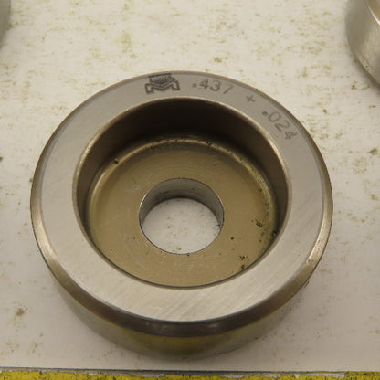 .437 + Tol Round Hole Die Mixed Tolerance For 1.562 Holder CNC Turret Lot Of 12