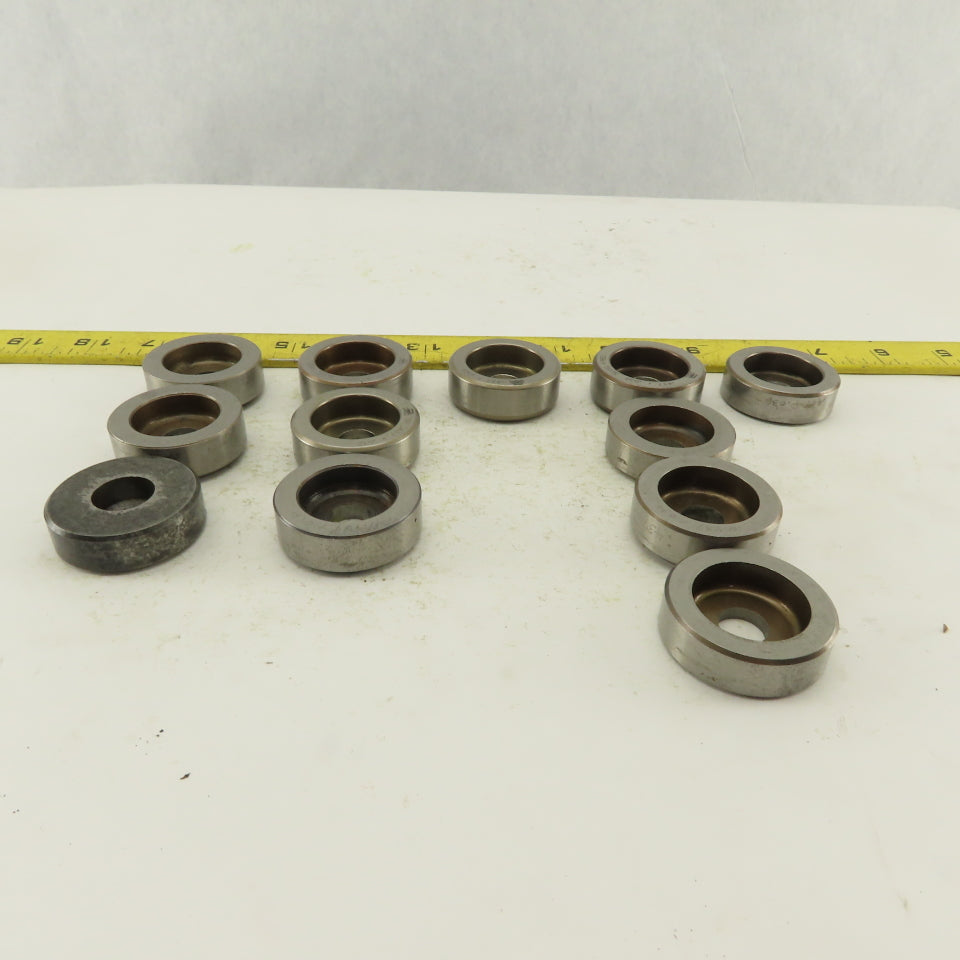 .437 + Tol Round Hole Die Mixed Tolerance For 1.562 Holder CNC Turret Lot Of 12