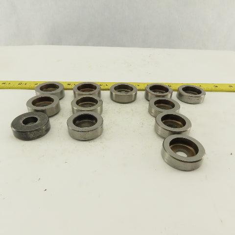.437 + Tol Round Hole Die Mixed Tolerance For 1.562 Holder CNC Turret Lot Of 12
