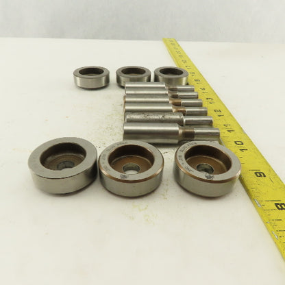.390 + Tol Round Hole Die CNC Turret Punch Shank .625 Lot Of 12