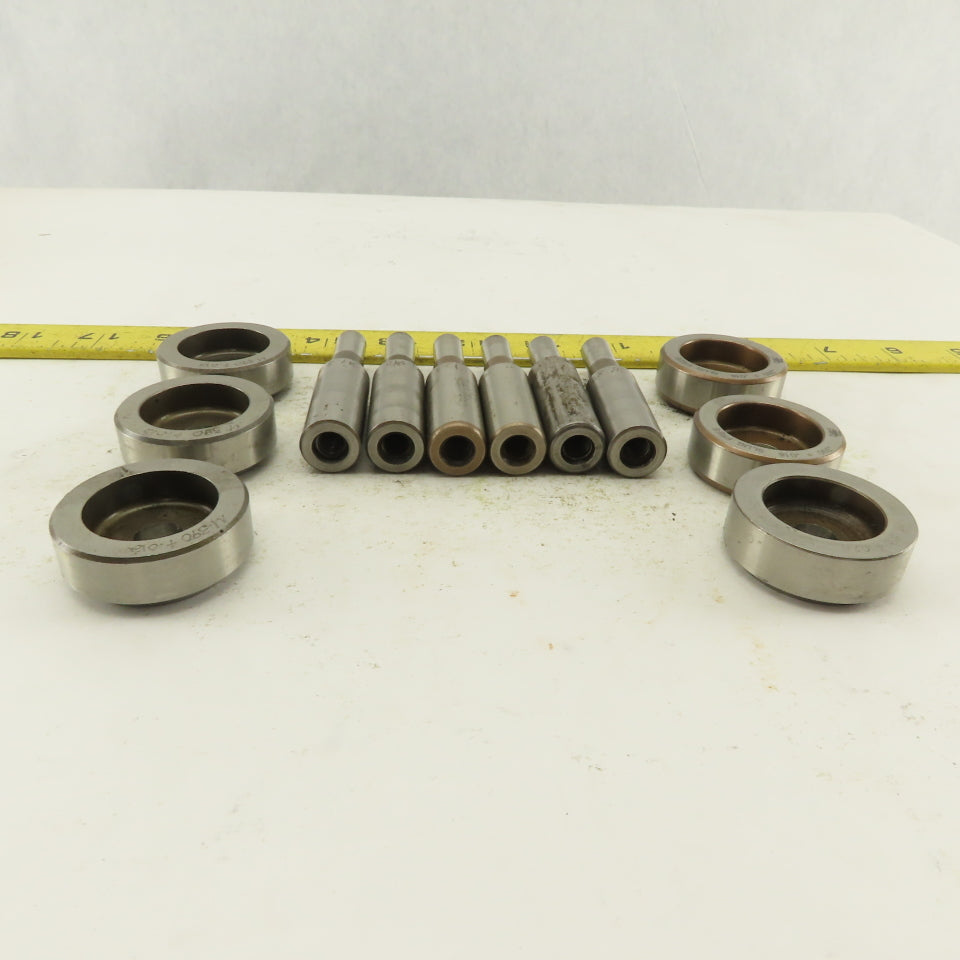 .390 + Tol Round Hole Die CNC Turret Punch Shank .625 Lot Of 12