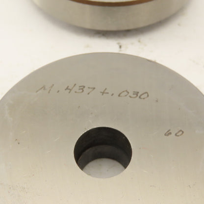.437 +.030 Round Hole Die CNC Turret Punch Shank .9375 Lot Of 4
